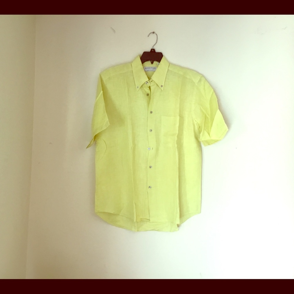 used  man shirt size large made in Italy